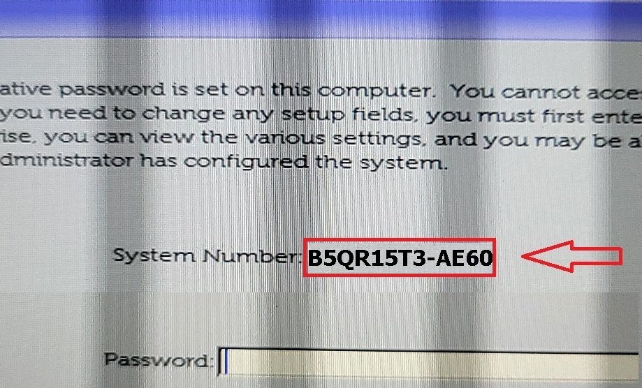 AE60 bios password