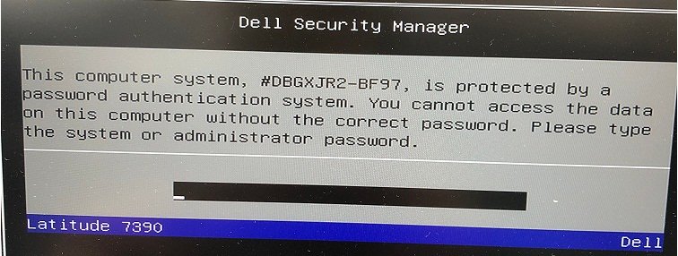 dell bf97 master password