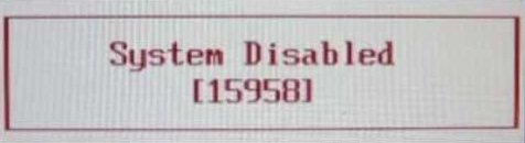 fujitsu system disabled code 5 digits
